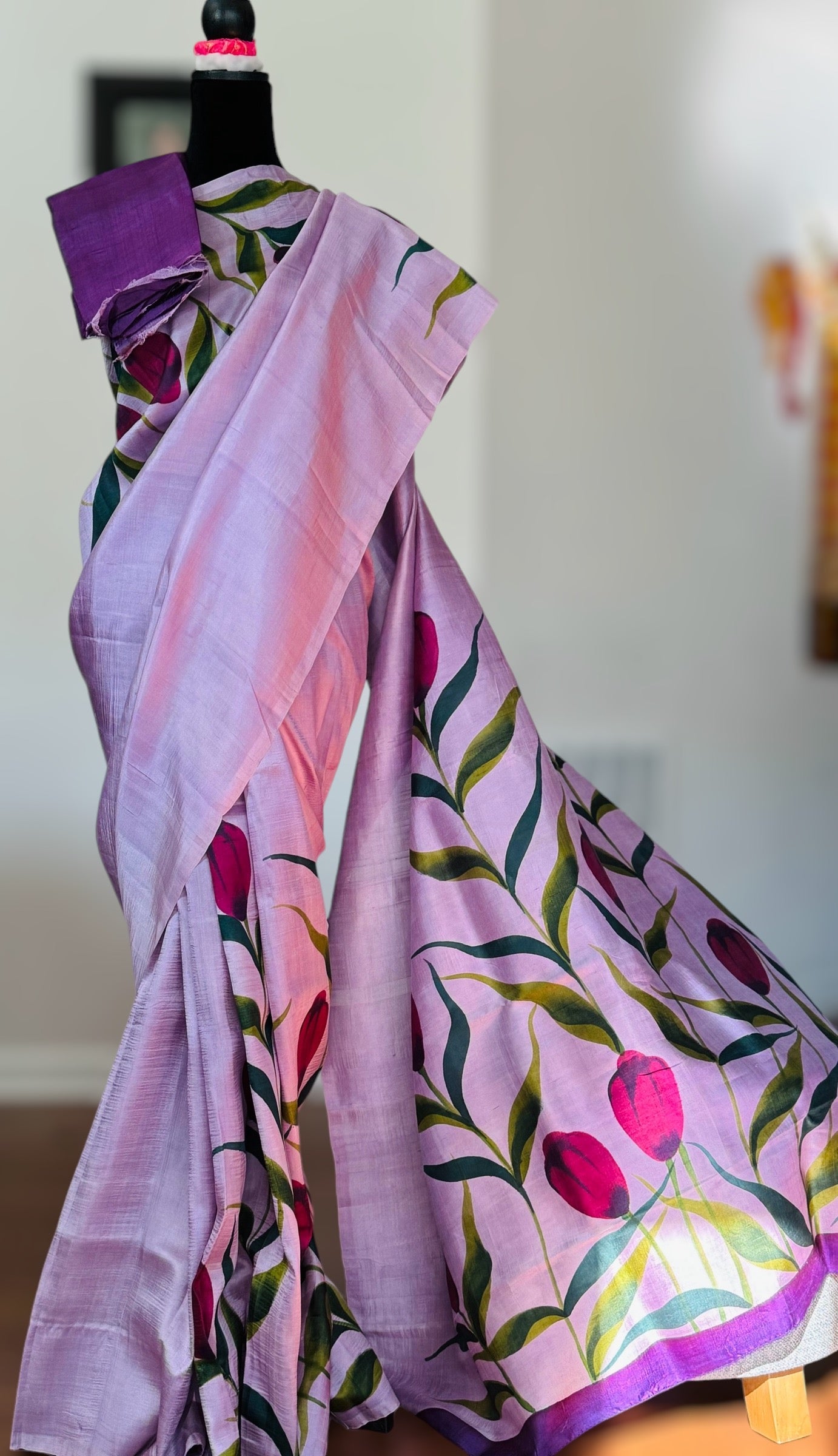 Very pretty Light weight,Hand painted Pure silk sarees| Value Vogue