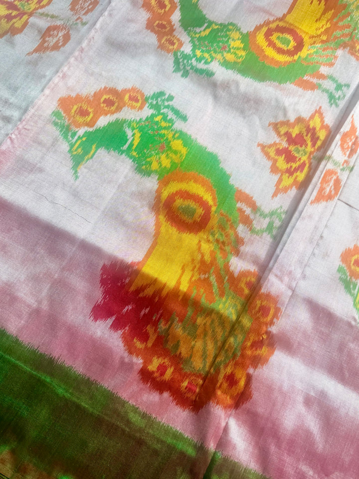 Pochampally handwoven ikat pure silk saree