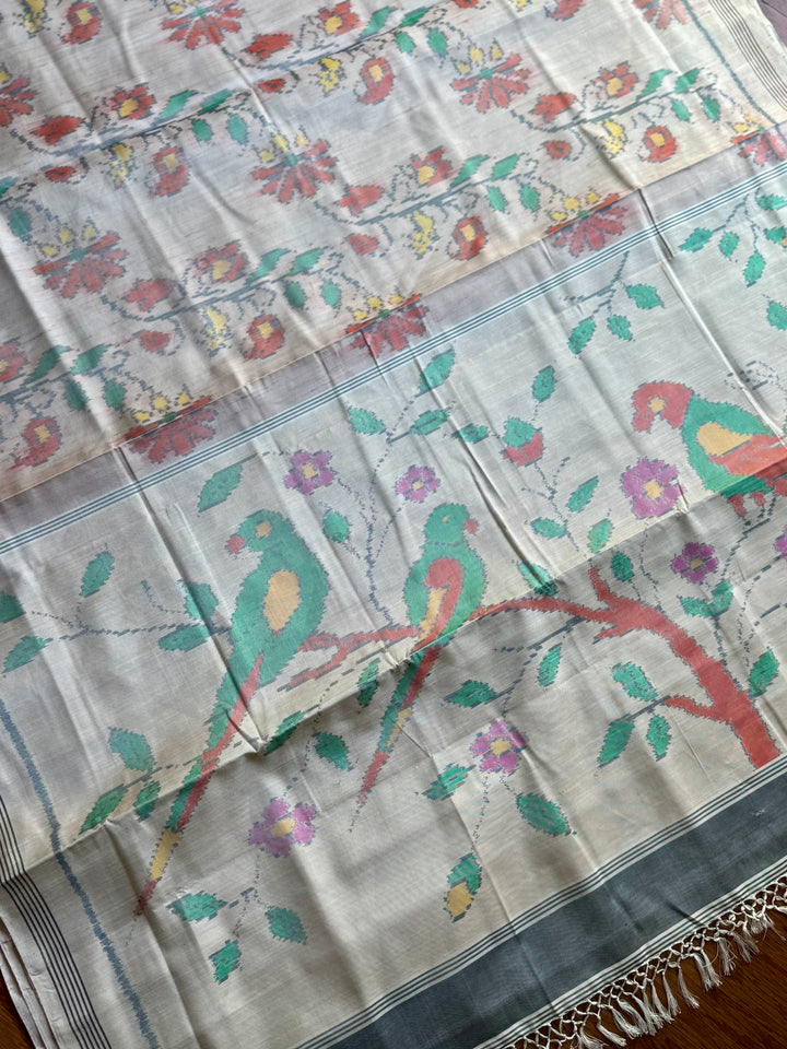 Blush semi (double) ikat patan Patola pure silk saree