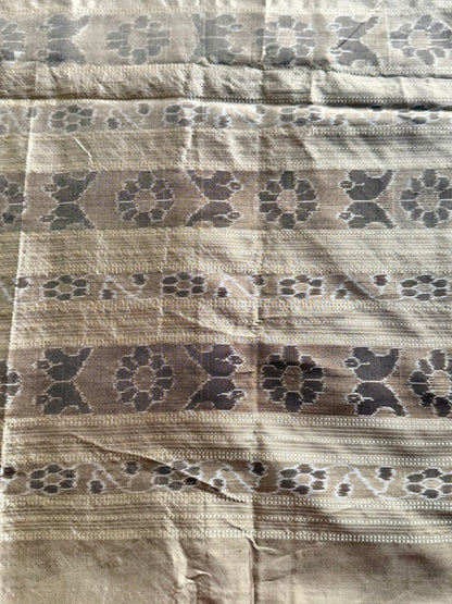 Sambalpuri Handwoven ikat pasapali pure silk saree|Toupe Color|Odisha Weaves|