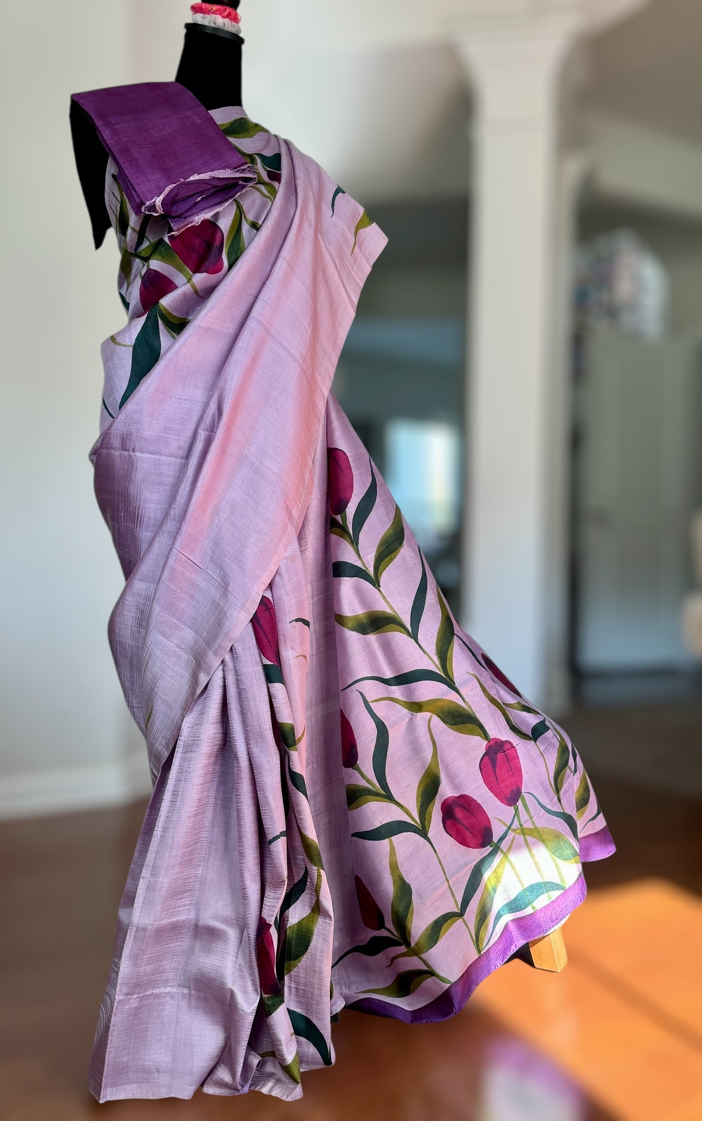 Very pretty Light weight,Hand painted Pure silk sarees| Value Vogue