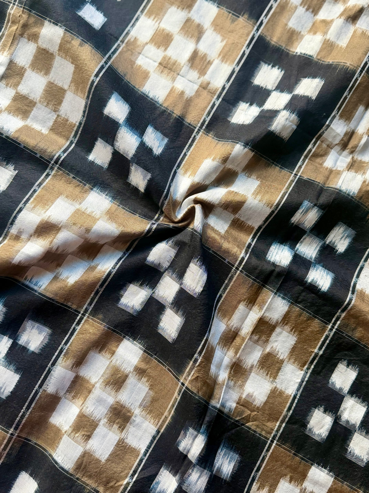 Sambalpuri Handwoven ikat pasapali pure silk saree|Toupe Color|Odisha Weaves|