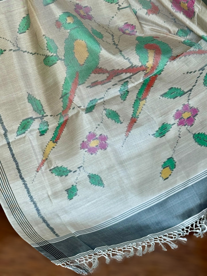 Blush semi (double) ikat patan Patola pure silk saree