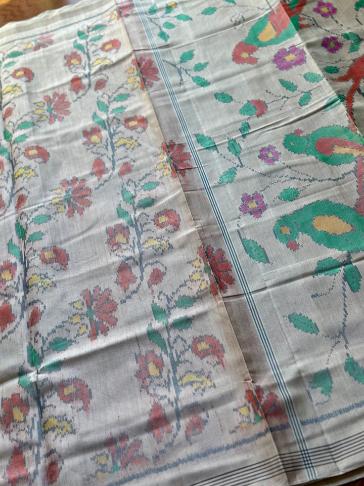 Blush semi (double) ikat patan Patola pure silk saree