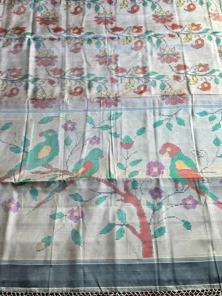 Blush semi (double) ikat patan Patola pure silk saree