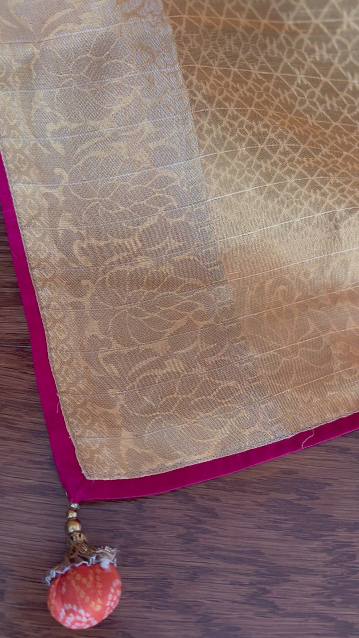 Multi colored Bandhini printed silk saree|Party Wear Saree|PPS